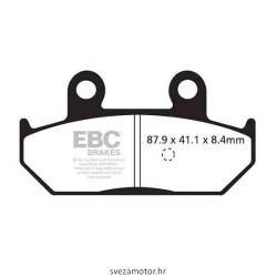 DISK PLOČICE EBC ZADNJE BURGMAN SFA412  FDB2173EF
